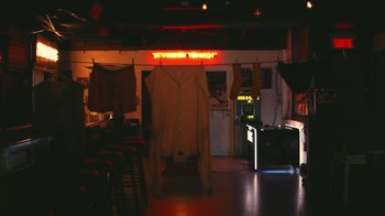 Movie still from “Alex Nicol - Trust” (2020), directed by Paz Ramirez – Wide shot, Low angle