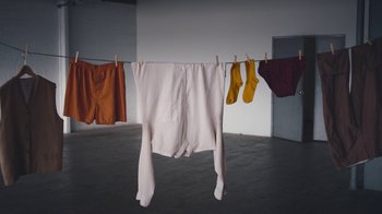 Movie still from “Alex Nicol - Trust” (2020), directed by Paz Ramirez – Medium shot, Low angle