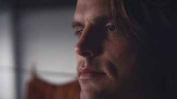 Movie still from “Alex Nicol - Trust” (2020), directed by Paz Ramirez – Extreme Close Up shot, Low angle