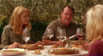 Movie still from “Vicky Cristina Barcelona” (2008), directed by Woody Allen – Medium shot, Over the shoulder angle