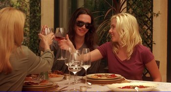Movie still from “Vicky Cristina Barcelona” (2008), directed by Woody Allen – Medium shot, Low angle