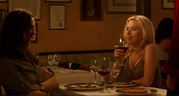 Movie still from “Vicky Cristina Barcelona” (2008), directed by Woody Allen – Medium shot, Over the shoulder angle