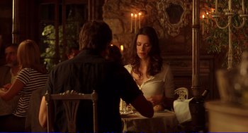 Movie still from “Vicky Cristina Barcelona” (2008), directed by Woody Allen – Medium shot, Over the shoulder angle