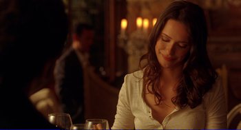 Movie still from “Vicky Cristina Barcelona” (2008), directed by Woody Allen – Close Up shot, Over the shoulder angle