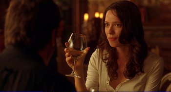 Movie still from “Vicky Cristina Barcelona” (2008), directed by Woody Allen – Close Up shot, Over the shoulder angle