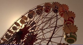 Movie still from “Vicky Cristina Barcelona” (2008), directed by Woody Allen – Extreme Wide shot, Low angle
