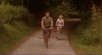 Movie still from “Vicky Cristina Barcelona” (2008), directed by Woody Allen – Wide shot, Low angle
