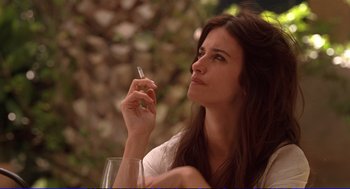 Movie still from “Vicky Cristina Barcelona” (2008), directed by Woody Allen – Close Up shot, Over the shoulder angle
