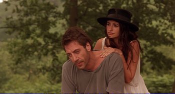 Movie still from “Vicky Cristina Barcelona” (2008), directed by Woody Allen – Close Up shot, Over the shoulder angle