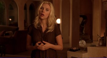Movie still from “Vicky Cristina Barcelona” (2008), directed by Woody Allen – Medium shot, Over the shoulder angle