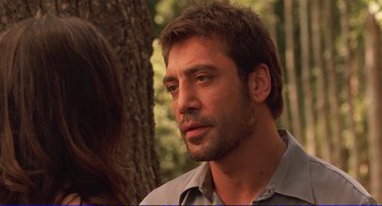 Movie still from “Vicky Cristina Barcelona” (2008), directed by Woody Allen – Close Up shot, Over the shoulder angle