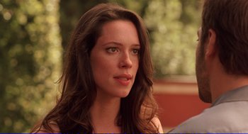 Movie still from “Vicky Cristina Barcelona” (2008), directed by Woody Allen – Close Up shot, Over the shoulder angle