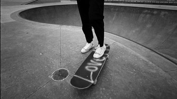 Movie still from “Tussilago - Flirtation Forever” (2020), directed by SWIM CLUB – Wide shot, Low angle