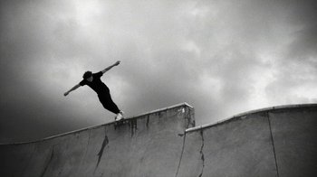 Movie still from “Tussilago - Flirtation Forever” (2020), directed by SWIM CLUB – Wide shot, Low angle