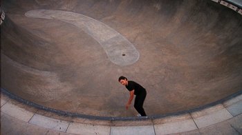 Movie still from “Tussilago - Flirtation Forever” (2020), directed by SWIM CLUB – Wide shot, Overhead angle