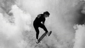 Movie still from “Tussilago - Flirtation Forever” (2020), directed by SWIM CLUB – Wide shot, Low angle