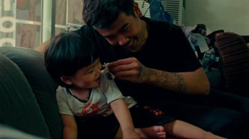 Movie still from “DMA’S - Life Is A Game Of Changing (Director’s Cut)” (2020), directed by W.A.M. Bleakley – Medium shot, Overhead angle
