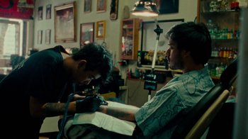 Movie still from “DMA’S - Life Is A Game Of Changing (Director’s Cut)” (2020), directed by W.A.M. Bleakley – Medium shot, High angle