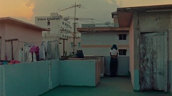 Movie still from “DMA’S - Life Is A Game Of Changing (Director’s Cut)” (2020), directed by W.A.M. Bleakley – Wide shot, Low angle