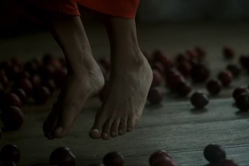 Movie still from “Tuyo - Eu Não Te Conheço” (2020), directed by Fernando Moreira – Extreme Close Up shot, Low angle