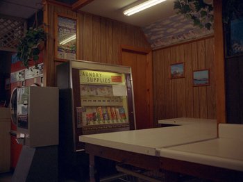 Movie still from “Black Fly - Wait” (2019), directed by Patrick Golan – Wide shot, High angle