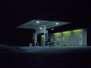 Movie still from “Black Fly - Wait” (2019), directed by Patrick Golan – Extreme Wide shot, High angle