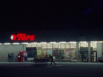 Movie still from “Black Fly - Wait” (2019), directed by Patrick Golan – Extreme Wide shot, Low angle