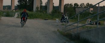 Movie still from “Kiccc - Here” (2019), directed by Riun Garner – Wide shot, High angle