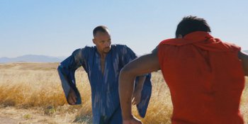 Movie still from “Meernaa - Ready to Break” (2019), directed by Cooper Kenward – Medium shot, Low angle