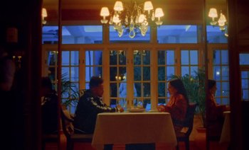 Movie still from “Rosalía & Ozuna - Yo x Ti, Tu x Mi” (2019), directed by Pasqual Gutierrez – Wide shot, Low angle