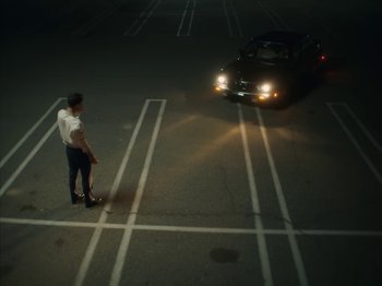 Movie still from “Active Child - All Eyes on You” (2019), directed by Isaac Ravishankara – Wide shot, High angle