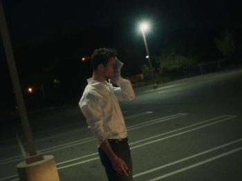 Movie still from “Active Child - All Eyes on You” (2019), directed by Isaac Ravishankara – Medium shot, Low angle