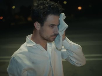 Movie still from “Active Child - All Eyes on You” (2019), directed by Isaac Ravishankara – Close Up shot, Low angle