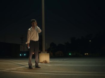 Movie still from “Active Child - All Eyes on You” (2019), directed by Isaac Ravishankara – Wide shot, Low angle