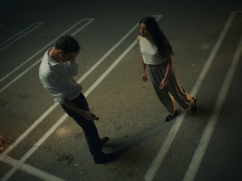 Movie still from “Active Child - All Eyes on You” (2019), directed by Isaac Ravishankara – Wide shot, High angle