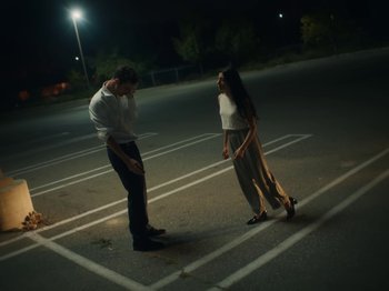 Movie still from “Active Child - All Eyes on You” (2019), directed by Isaac Ravishankara – Wide shot, Low angle