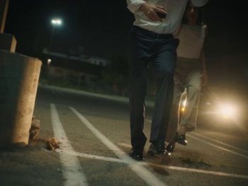 Movie still from “Active Child - All Eyes on You” (2019), directed by Isaac Ravishankara – Wide shot, Low angle