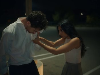 Movie still from “Active Child - All Eyes on You” (2019), directed by Isaac Ravishankara – Medium shot, Low angle