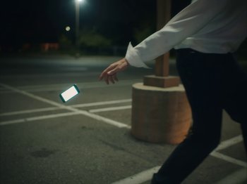 Movie still from “Active Child - All Eyes on You” (2019), directed by Isaac Ravishankara – Wide shot, Low angle