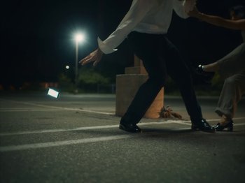 Movie still from “Active Child - All Eyes on You” (2019), directed by Isaac Ravishankara – Wide shot, Low angle