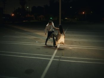 Movie still from “Active Child - All Eyes on You” (2019), directed by Isaac Ravishankara – Wide shot, High angle