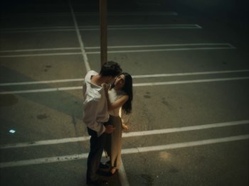 Movie still from “Active Child - All Eyes on You” (2019), directed by Isaac Ravishankara – Medium shot, Low angle