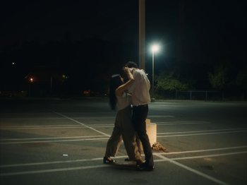 Movie still from “Active Child - All Eyes on You” (2019), directed by Isaac Ravishankara – Wide shot, Low angle