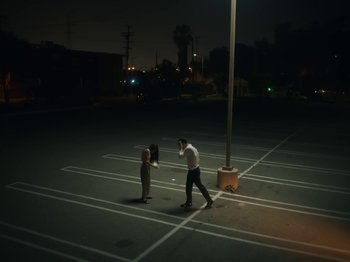 Movie still from “Active Child - All Eyes on You” (2019), directed by Isaac Ravishankara – Extreme Wide shot, Low angle