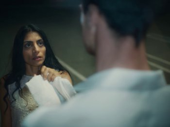 Movie still from “Active Child - All Eyes on You” (2019), directed by Isaac Ravishankara – Close Up shot, Over the shoulder angle