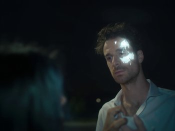 Movie still from “Active Child - All Eyes on You” (2019), directed by Isaac Ravishankara – Close Up shot, Over the shoulder angle