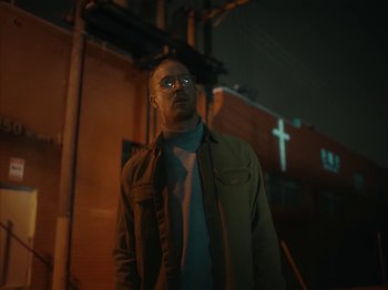 Movie still from “Active Child - All Eyes on You” (2019), directed by Isaac Ravishankara – Medium shot, Low angle