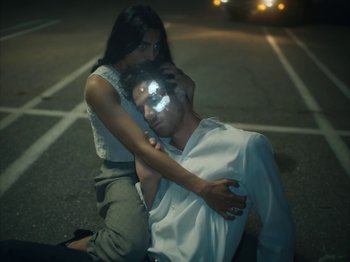 Movie still from “Active Child - All Eyes on You” (2019), directed by Isaac Ravishankara – Medium shot, High angle