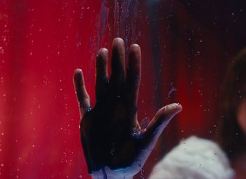 Movie still from “Delfina Campos - Ultravioleta” (2019), directed by Kevin Havas – Extreme Close Up shot, Overhead angle