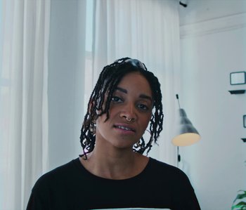 Movie still from “Janette King - Love Another” (2019), directed by Lawrence Le Lam – Close Up shot, Low angle
